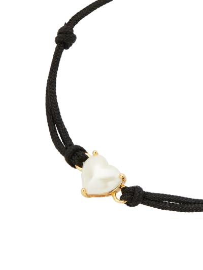 Kate Spade January Epoxy & Cord Slider Bracelet In Pearl