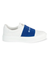 GIVENCHY MEN'S CITY COURT ELASTIC & LEATHER SNEAKERS