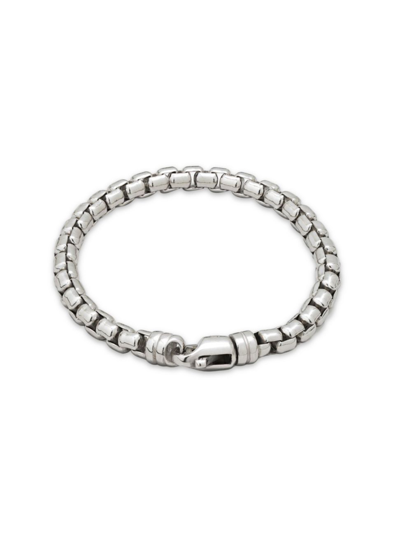 Degs & Sal Sterling Silver Round Box Chain Bracelet