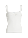IZAYLA WOMEN'S RUCHED JERSEY TANK TOP