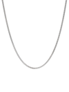 DEGS & SAL MEN'S STERLING SILVER CURB CHAIN NECKLACE