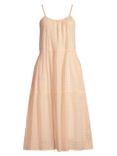 Birds Of Paradis Julien Midi-dress In Beige