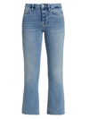 Frame Le Crop Mini Boot Jeans In Jadite In Jadite