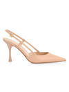 GIANVITO ROSSI WOMEN'S LEATHER SLINGBACK PUMPS