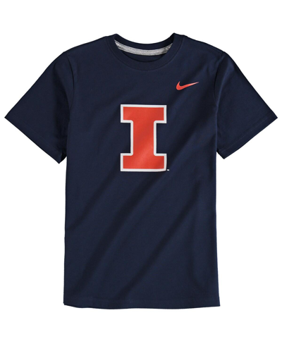 Nike Youth Boys  Navy Illinois Fighting Illini Logo Legend Dri-fit T-shirt