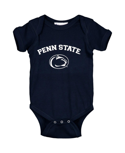 Two Feet Ahead Babies' Infant Boys And Girls Navy Penn State Nittany Lions Arch & Logo Bodysuit