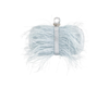 Nina Women's Feather Embellished Minaudiere Clutch In Air Blue
