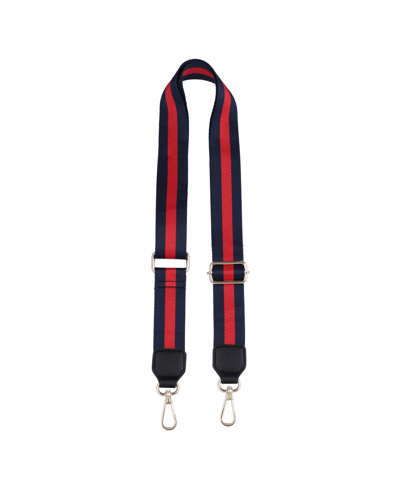 Macy's Adjustable Bag Shoulder Straps In Navy Red Navy