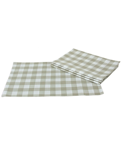 Xia Home Fashions Gingham Check Placemats In Natural
