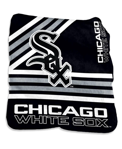 Logo Brands Chicago White Sox 50" X 60" Plush Raschel Throw Blanket