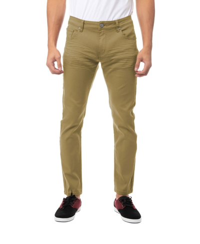 X-ray Men's Stretch 5 Pocket Skinny Jeans In Khaki