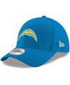 NEW ERA MEN'S NEW ERA POWDER BLUE LOS ANGELES CHARGERS THE LEAGUE LOGO 9FORTY ADJUSTABLE HAT