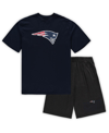 CONCEPTS SPORT MEN'S CONCEPTS SPORT NAVY, HEATHERED CHARCOAL NEW ENGLAND PATRIOTS BIG AND TALL T-SHIRT AND SHORTS S