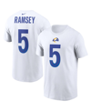 Nike Men's  Jalen Ramsey White Los Angeles Rams Player Name Number T-shirt In White