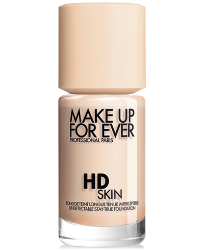 Make Up For Ever Hd Skin Undetectable Longwear Foundation In R - Cool Alabaster (for Fair Skin Tones