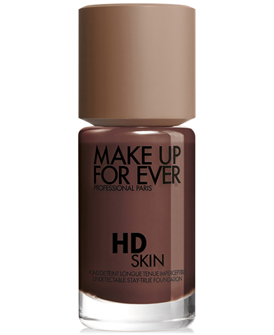 Make Up For Ever Hd Skin Undetectable Longwear Foundation In R - Cool Ebony (for Very Deep Skin Tones