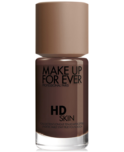 Make Up For Ever Hd Skin Undetectable Longwear Foundation In R - Ebony (for Very Deep Skin Tones With