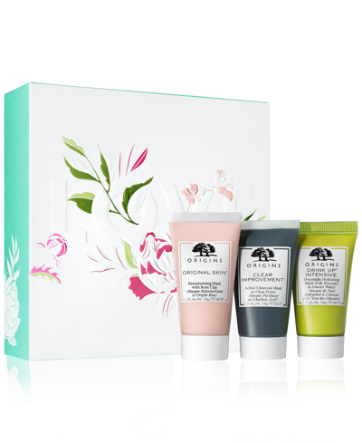 Origins Love And Mask Masking Trio To Retexturize, Purify And Hydrate