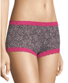 Maidenform Lace Trim Microfiber Boyshort Underwear 40760 In Strawberry Dot