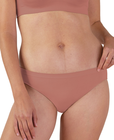 Bravado Designs Women's Mid Rise Seamless Panty In Roseclay