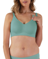 Bravado Designs Body Silk Seamless Recycled Nylon Blend Wireless Maternity/nursing Bra In Jade