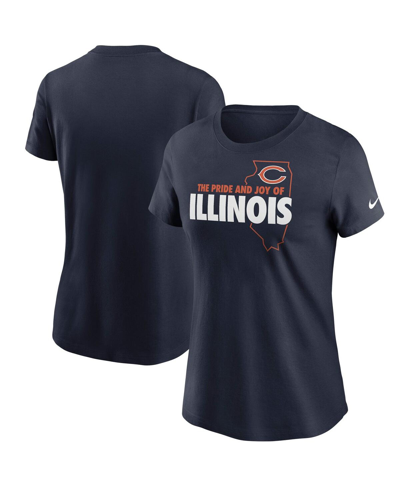 Nike Women's  Navy Chicago Bears Hometown Collection T-shirt