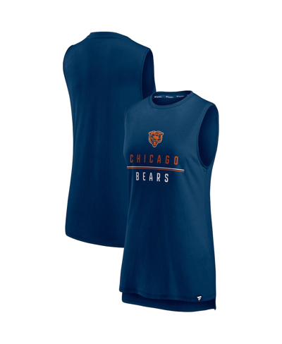 Fanatics Women's  Navy Chicago Bears True Contender Tank Top