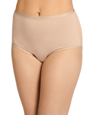 Jockey Women's Worry Free Brief Underwear 2580 In Brown