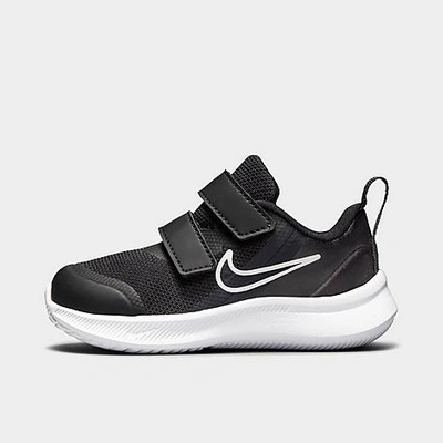 Nike Kids' Toddler Star Runner 3 Hook-and-loop Running Shoes In Black/dark Smoke Grey/dark Smoke Grey
