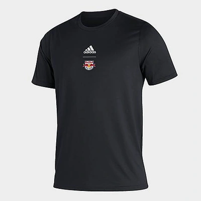 Adidas Team Men's Adidas New York Red Bulls Club Short-sleeve T-shirt In Black