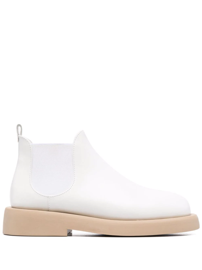 Marsèll Chelsea Ankle Boots In White