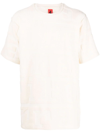 Ferrari Logo-embossed Relaxed-fit Cotton-blend T-shirt In Nude