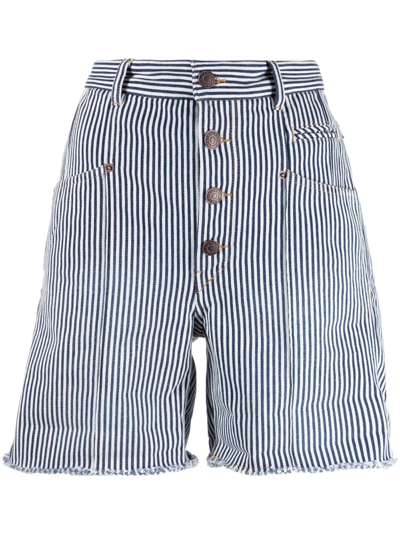 Isabel Marant High-waisted Button-fastening Shorts In <p>
