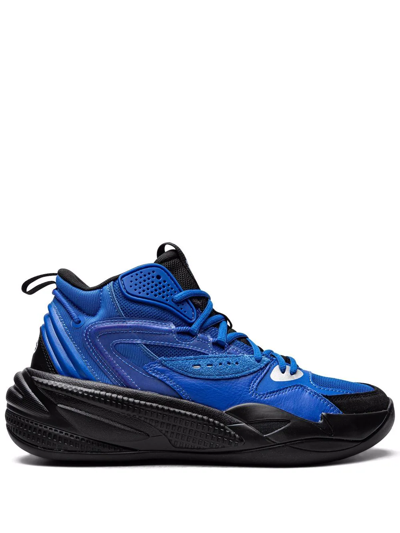 Puma X J. Cole Rs Dreamer Mid Sneakers In Blue/black