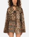 Dolce & Gabbana Leopard-print Chiffon Shirt In Animal Print