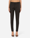 Dolce & Gabbana Pinstripe Pleated Cigarette Pants In Multicolor