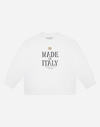 DOLCE & GABBANA JERSEY SWEATSHIRT WITH MADE IN ITALY PRINT