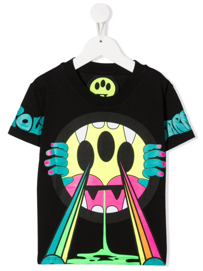 Barrow Kids' Graphic-print T-shirt In Black