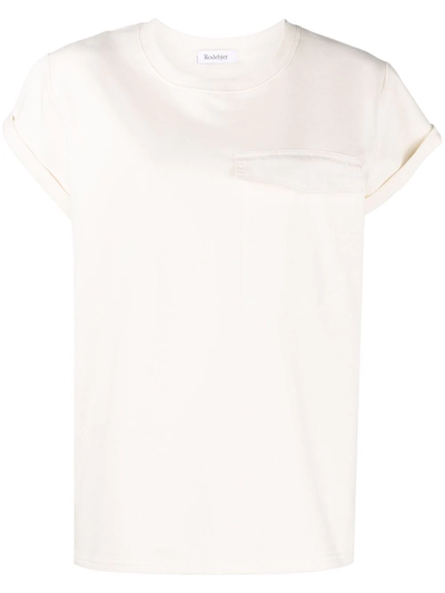 Rodebjer Flap-pocket T-shirt In White