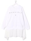 MM6 MAISON MARGIELA TEEN STUDDED-LOGO SWEATSHIRT DRESS