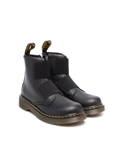 Dr. Martens' Kids' Girls 1460 Leather Ankle Boots In Black