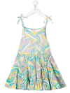 Emilio Pucci Junior Graphic-print Cotton Sundress In Purple