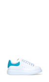 Alexander Mcqueen White And Sky Blue Leather Oversized Sneakers