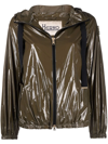 Herno Technical Fabric Hooded Jacket In Grün