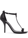 Burberry Stefanie Womens Open Toe Thong Ankle Strap In Black