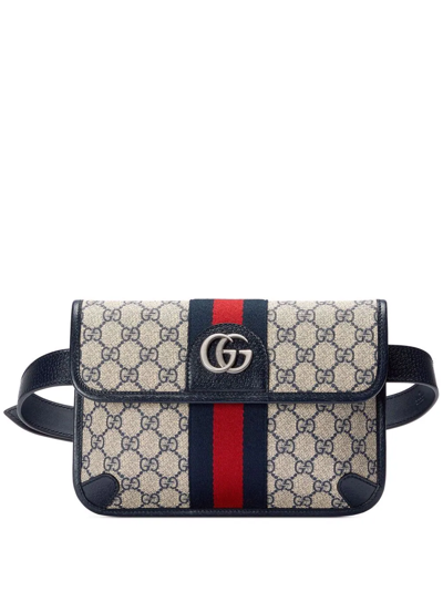 Gucci Ophidia Gg Belt Bag In Blue