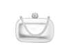 Nina Women's Crystal Handle Minaudiere In Silver