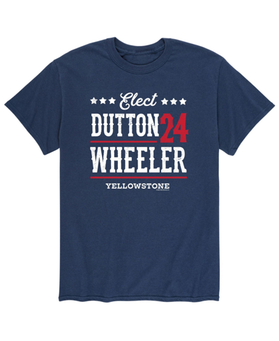 Airwaves Men's Yellowstone Elect Dutton Wheeler 24 T-shirt In Navy