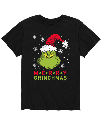 Airwaves Men's Dr. Seuss The Grinch Merry Grinchmas T-shirt In Black