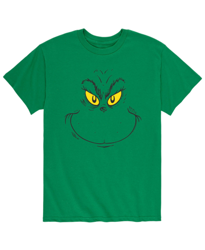 Airwaves Men's Dr. Seuss The Grinch Face T-shirt In Green